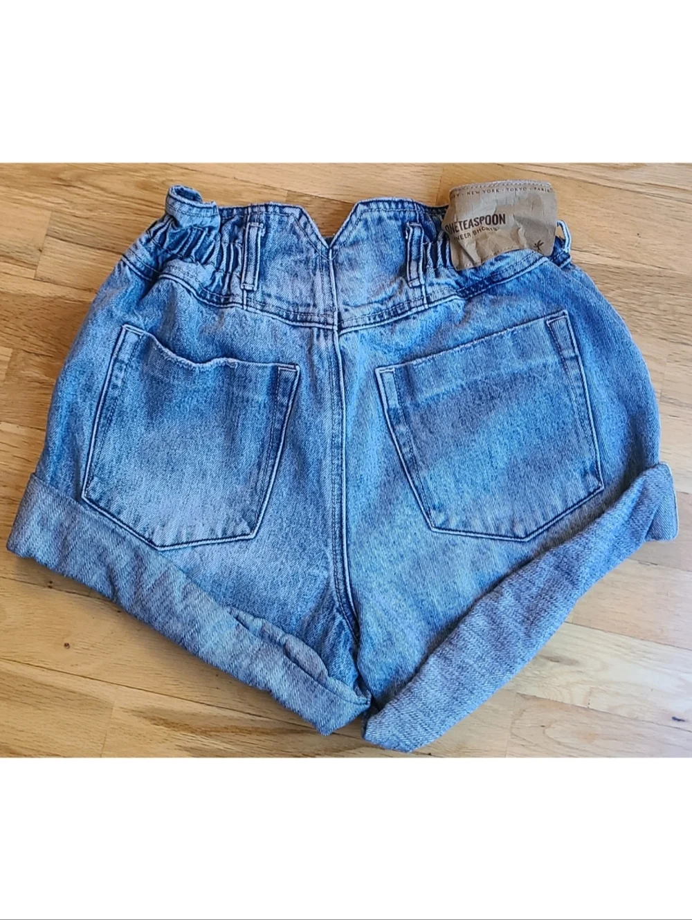 One Teaspoon Pioneer Vintage Paperbag Short Grunge Boho Festival Baggy Size 26 - Picture 6 of 10
